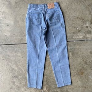 Vintage 90s 1993 Levi’s red tab 512 made in USA 100% cotton grey 11M denim jeans